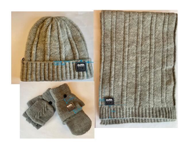 Solid Color Knitted Set